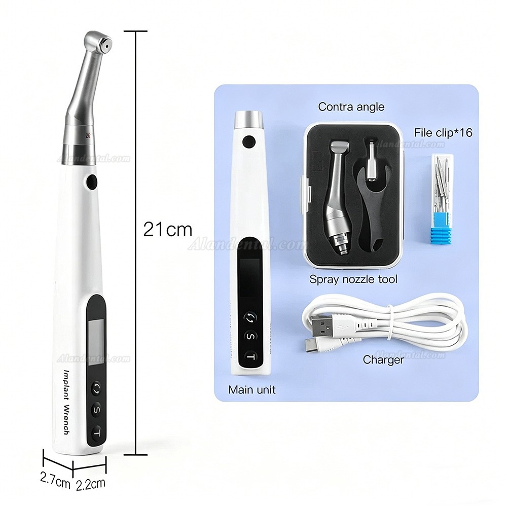 Dental Electric Implant Torque Wrench Kit Universal Implant Prosthetic Set 10-50N.cm